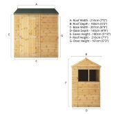 image for Shiplap Reverse Apex with Single Door 7x5