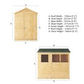 image for 7x5 Modular Shiplap Apex