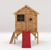 image for Snug Playhouse with Tower and Slide