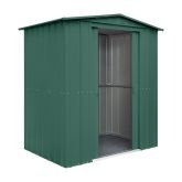 image for 6 x 4 Globel Apex Metal Shed (GREEN)