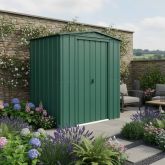 image for 6 x 4 Globel Apex Metal Shed (GREEN)