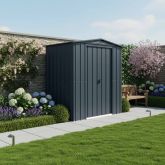 image for 6 x 4 Globel Apex Metal Shed (GREY)
