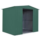 image for 8 x 6 Globel Apex Metal Shed (GREEN)