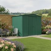 image for 8 x 6 Globel Apex Metal Shed (GREEN)