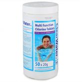 image for Clearwater Spa Mini Multifunction Chlorine Tablets, 50 x 20g 