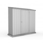 image for Absco Space Saver Grey Metal Pent Shed 7ft5 x 3