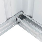 image for 6 x 4 Globel Apex Metal Shed (Grey)