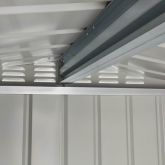 image for 6 x 4 Globel Apex Metal Shed (Grey)