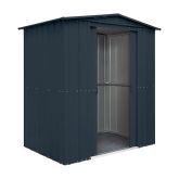 image for 6 x 4 Globel Apex Metal Shed (Grey)