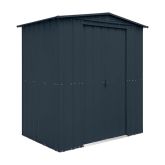 image for 6 x 4 Globel Apex Metal Shed (Grey)