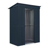 image for 5 x 3 Globel Pent Metal Shed (Grey)