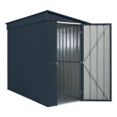 image for 4 x 8 Globel Lean-To Metal Shed (Grey)