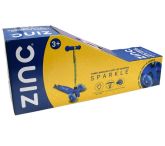 image for Zinc 3 Wheel Light Up Scooter (Blue & Yellow)