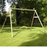 image for Triple Round Wood Swing Frame