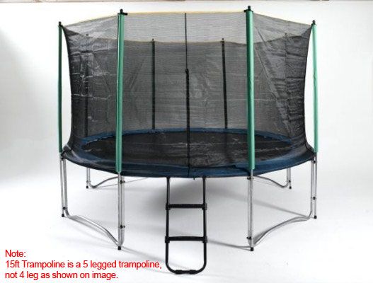 15ft trampoline with enclosure