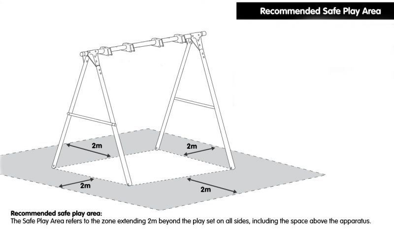 Triple Round Wood Swing Frame - Atlantic Trampolines