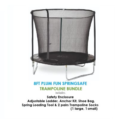 Plum 10ft Fun SpringSafe Trampoline with Enclosure